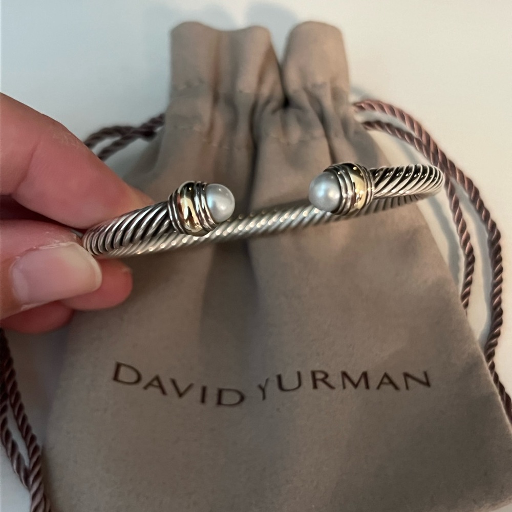 David Yurman 5mm Classic Cable Bracelet in Pearl